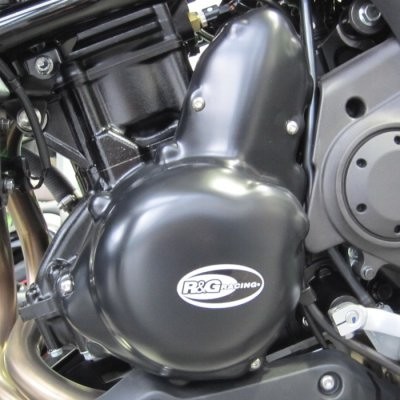 Kryt motoru (levý) R&G Racing pro motocykly KAWASAKI ER6 ('09-) / Versys ('10-), černý